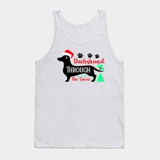 Dachshund Through The Snow Tank Top